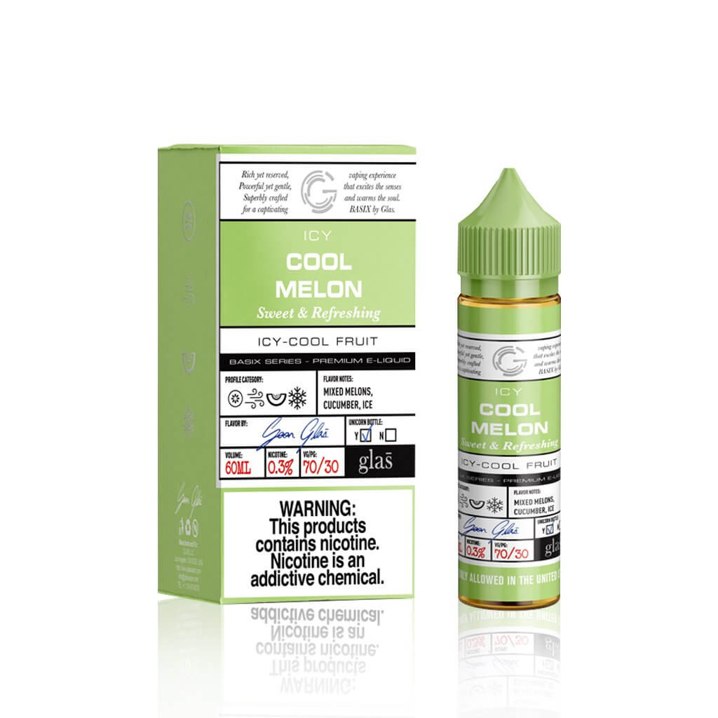 Glas Basix Series E-Liquid - Icy Cool Melon - 60ml