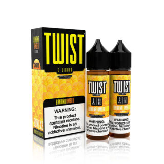 Twist E-Liquid - Banana Amber 2 x 60ml bottles and box