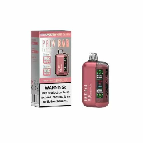 SMOK Priv Bar Turbo 15k Strawberry Mint Candy