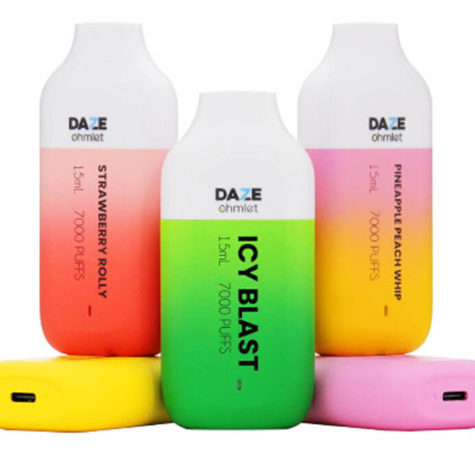 flavor only vape 7-Daze Ohmlet Disposable - 7000 Puffs Flavor:Blood Orange (I) E-Liquids | Premium Flavors island cooler