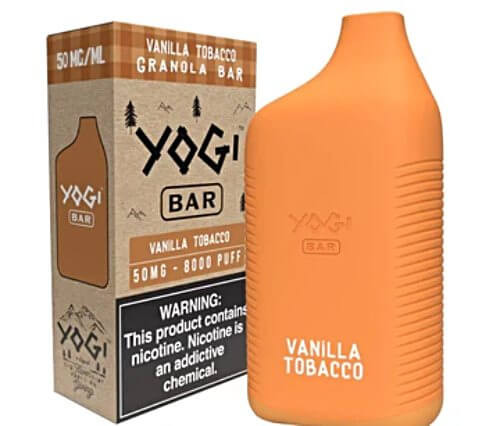 vanilla coffee disposable vape Yogi Bar 8,000 Puffs Premium Vape Flavors Color:MTL 1.0 Ohm 2-Pack Beard Vape Co Disposable