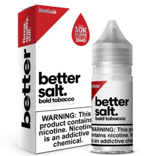 Better Salt Bold Tobacco box and bottle