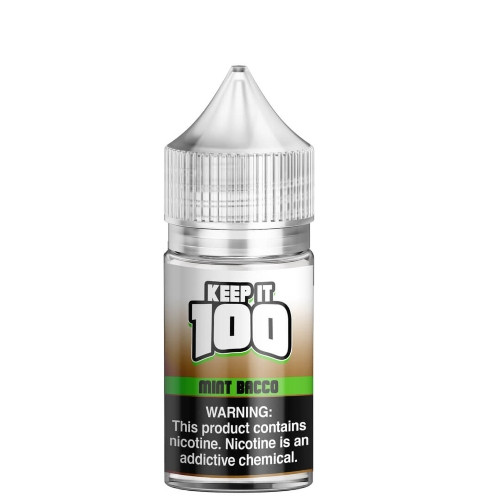 Keep It 100 Salt E-Liquid - Mint Bacco 30ml