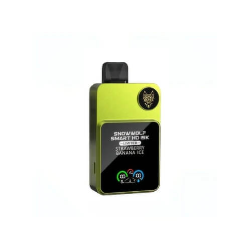 SnowWolf 15K Disposable Vape Pen Strawberry Banana Ice