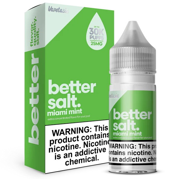 Better Salt Miami Mint 30ML bottle and box