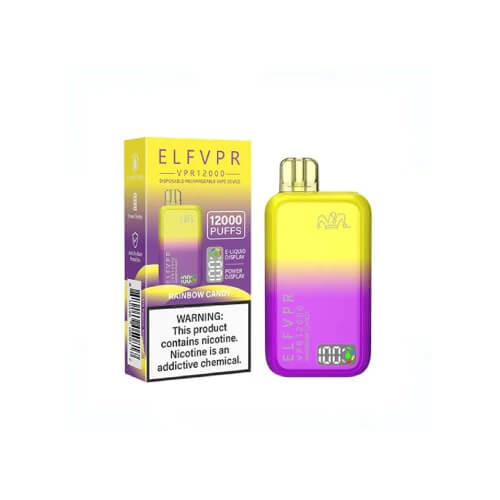 rainbow vape pen disposable Elf VPR 12000 Puff 5ml Disposable Vapes: Empty Colour_Purple Strength:18mg