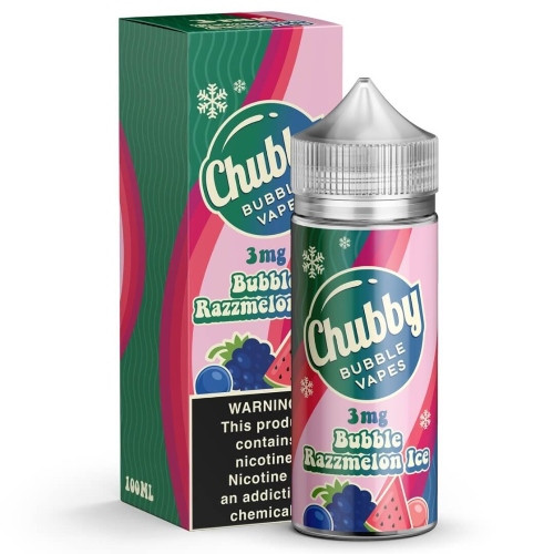 Chubby Bubble E-Liquid - Bubble Razzmelon Ice 100ml