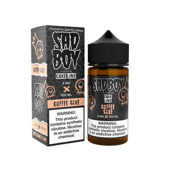 Sadboy Cake Line - Coffee Cake 100ML Bottle and Box