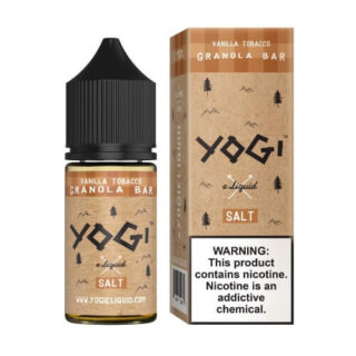 Yogi Salt E-Liquid - Vanilla Tobacco Granola Bar 30ml with box