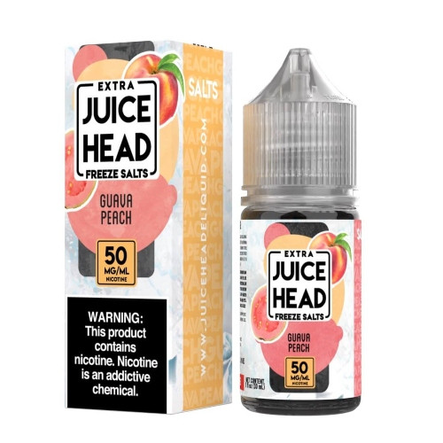 Juice Head Freeze Salt E-Liquid - Guava Peach Freeze 30ml