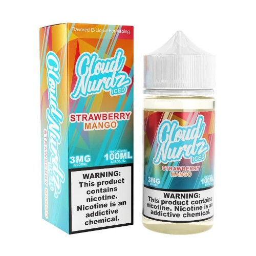 Cloud Nurdz Iced E-Liquid - Strawberry Mango 100ml