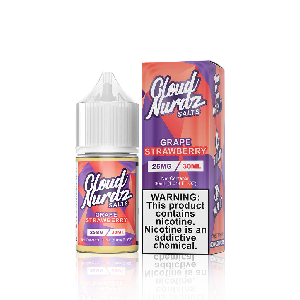 Cloud Nurdz Salts E-Liquid - Strawberry Grape - 30ml