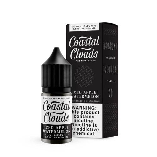 Coastal Clouds Salt E-Liquid - Iced Apple Watermelon 30ml