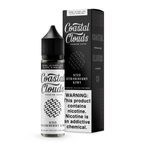 Coastal Clouds E-Liquid - Iced Strawberry Kiwi 60ml