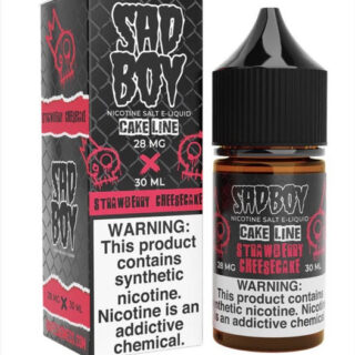 Sadboy Salt Cake Line - Strawberry Cheesecake 30ml Bottle and Box