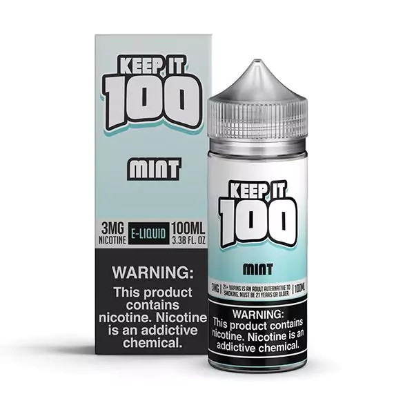 Keep It 100 Mint 100ml bottle and box